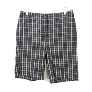 Anne Klein Sport Shorts - Anne Klein Sport Stretch Bermuda Plaid Shorts EUC Anne Klein Sport Shorts - Anne Klein Sport Stretch Bermuda Plaid Shorts EUC